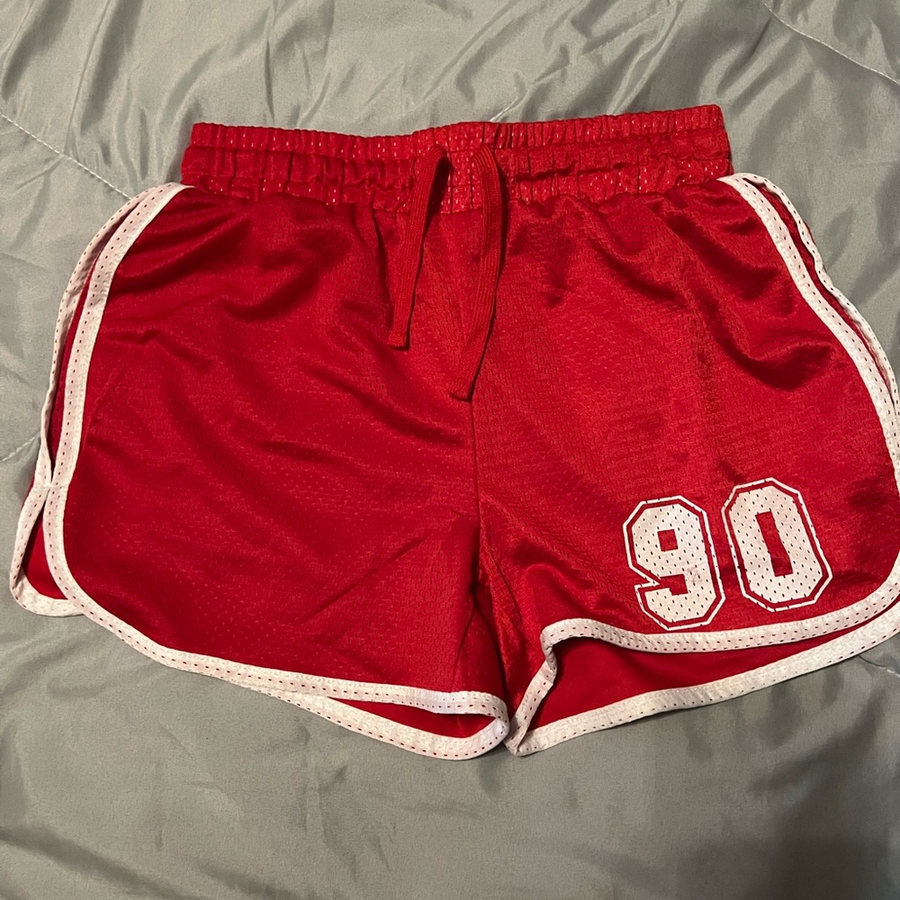 Red Athletic Women's Shorts